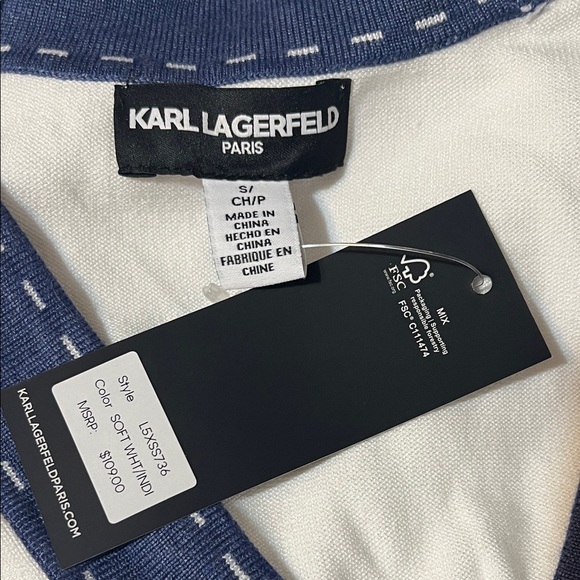 Karl Lagerfeld Paris V-Neck Knit Cardigan Sweater, Women’s Small NWT - $109! - Picture 2 of 7